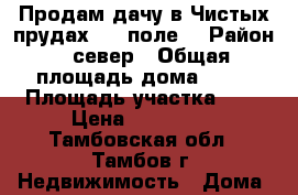 Продам дачу в Чистых прудах ( 1 поле) › Район ­ север › Общая площадь дома ­ 20 › Площадь участка ­ 5 › Цена ­ 150 000 - Тамбовская обл., Тамбов г. Недвижимость » Дома, коттеджи, дачи продажа   . Тамбовская обл.